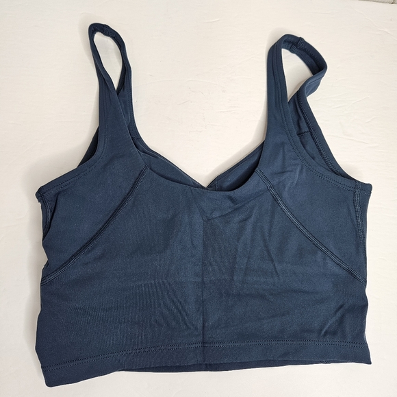 New Attitude Women's Dark Blue Green Long Line Sports Bra NWT Size 4 - Picture 4 of 9